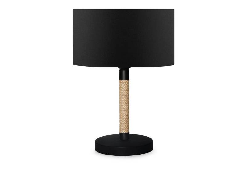lux.pro Tischleuchte, ohne Leuchtmittel, »Rayleigh« Nachttischlampe Tischlampe Metall 1 x E27 Schwarz von lux.pro
