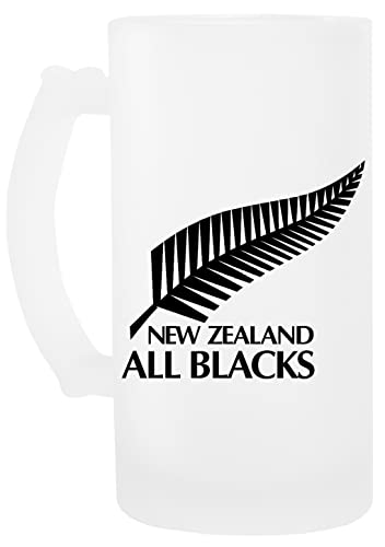 New Zealand All Blacks Glas Bier Becher Beer Mug von luxogo