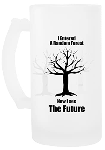 Random Forest Machine Learning See The Future Glas Bier Becher Beer Mug von luxogo