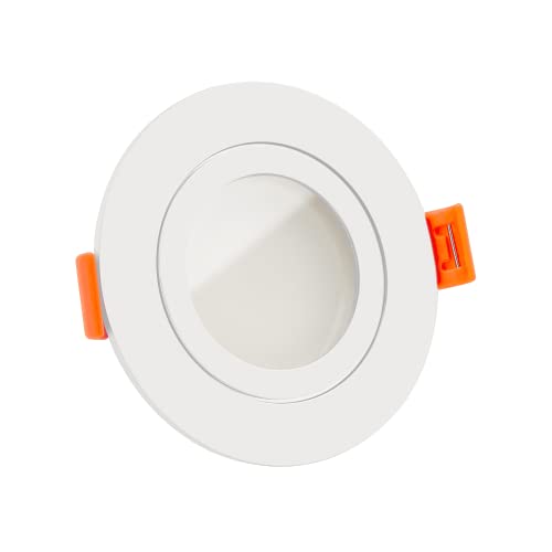 luxvenum LED Einbaustrahler IP44 230V 7W - 1x dimmbare LED Deckenleuchte flach 25mm, 120° Abstrahlwinkel, 90 CRI Farbwiedergabe, Deckenspots für Badezimmer, Küche, Außenbereich, Farbe Weiß, 4000K luxvenum LED Einbaustrahler IP44 230V 7W - 1x dimmbare LED Deckenleuchte flach 25mm, 120° Abstrahlwinkel, 90 CRI Farbwiedergabe, Deckenspots für Badezimmer, Küche, Außenbereich, Farbe Weiß, 4000K von luxvenum