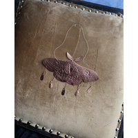 Zarte Motte Messing/Kupfer Foliendekor | Handgemachter Wandbehang von lvcernarivm