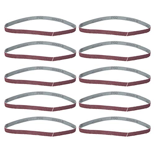 10 Stcs 457x13 Schleifgürtel Kreisschleiftgürtel Aluminiumoxid GXK51B Schleifergürtel Schleifpapier Schleifmittel für Holzbearbeitungsmöbel Hardware Nonmetal Schleifpolieren (60.) von lvifloae
