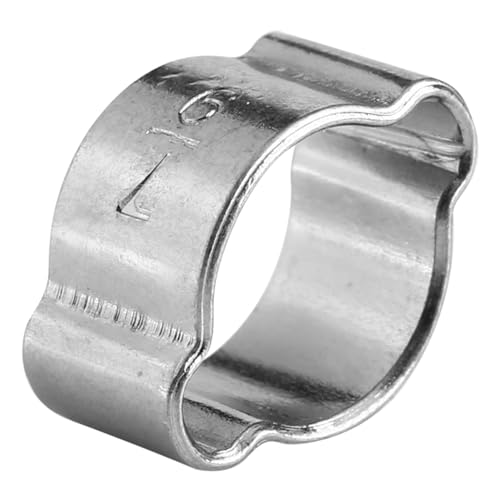 10 Stück verzinktes Eisen verzinkt Zwei-Ohr-Schlauchschelle 5 23 mm Zahnrad-Schlauchschellen verzinkter Edelstahl für Fule-Benzinrohre (9 11 mm) (7-9Mm) von lvifloae