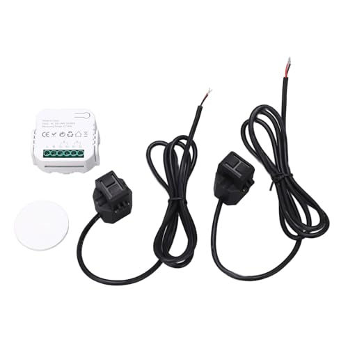 100-240V 80A AC WiFi Smart Energy Monitor Echtzeit-Leistungsüberwachung Ein-Phasen-Klemm-Strommesser für Haushaltsgeräte Sonnensystem (Schwarz) von lvifloae