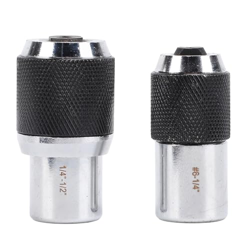 2 Stück Stepp buchsen 3/8-Laufwerk-Einstellbarer Steckdosen-Adapter für 6-1/4-Zoll 1/4-1/2-Zoll-Reifenschrauben-Extraktoren für enge Werkstätten mit Platz behalt von lvifloae