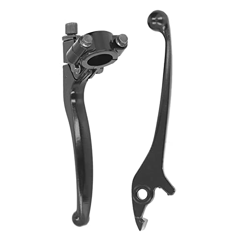 22 mm/0,87 Zoll Universal-Bremsgriff-Kupplungshebelsatz, hochfeste und langlebige Kupplungsbremshebel, für 110, 125, 150 SSR, Xmotos PIT DIRT BIKE Motorrad (glänzend schwarz) von lvifloae