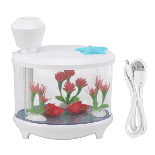 460 ml Mikrolandschaftsbefeuchterstudie ABS Ultra Sound USB Mini -Luftbefeuchter großer Nebelvolumen ätherische Öl Aromatherapie für Auto Schlafzimmer (Weiß) von lvifloae