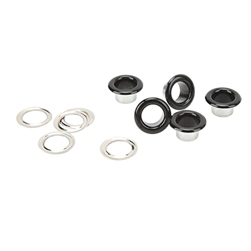 500 Sets 8 mm Metallösen, glatte, polierte Oberfläche, Ösen und Ösen, mattschwarz, einfache Installation, Metallösen aus Stoff mit Unterlegscheiben, ideal für Schuhe, Taschen, (Matte Black) von lvifloae