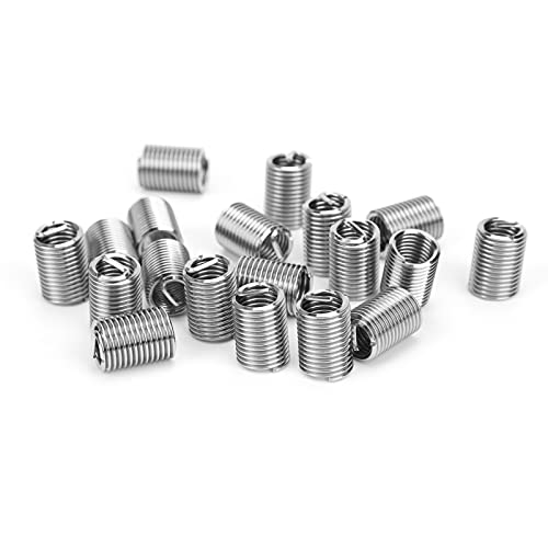 50pcs Stahldrahtgewindeschläfe M8 x 1.252.5dgewinde Einsätze Zubehör Reparatureinsätze Einsätze Stahldrähte Schutzhülsenschraube für Ersatz und unterschiedliche Anwendungen (2.5d) von lvifloae