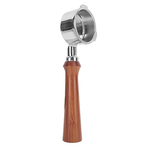 51 mm bodenloser mobiler Filter Edelstahl Espresso Mobile Filter Kaffee Edelstahlgriff geeignet für Donongling Patrice Cub Netase Kaffeemaschine geeignet (F Rosewood) von lvifloae