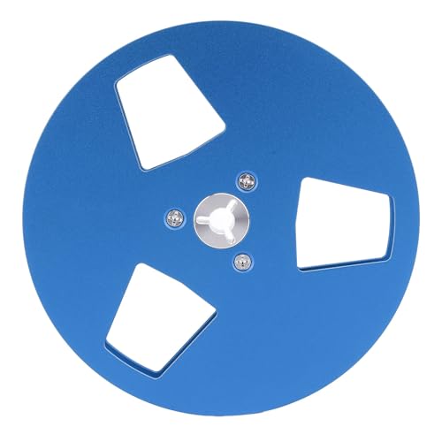 5in 3hole Aluminium leere Klebeband -Reel -Verformungsreformation Resistant NAB Flansch Konstruktion Offene Klebeband -Rollenträger 1/4in -Kassettenstuder Revox (Blau) von lvifloae