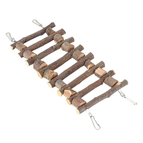 60 cm massives Holz -Haustier Kletterleiter Flexible kaubare Brücke für Papageien Chinchillas kleine Tiere abtrennbare Stahldrahtdesign für Käfigspielplatz (30 cm) von lvifloae