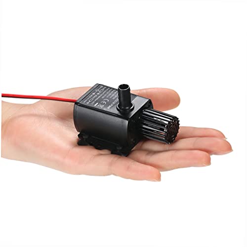 Aquarium Eingebauter Filter 12 V 5 W DC Kleine Pumpe Mikro-Tauchpumpenkopf Bürstenloses Design Wartung 3 Meter Kabel 1 Meter Qr50e von lvifloae