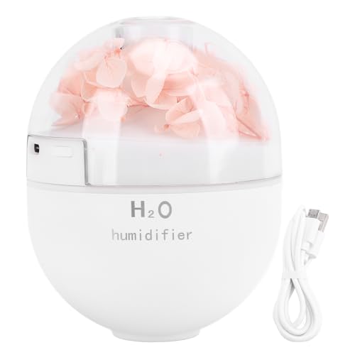 Aromatherapie Diffusor konservierte Blumenbefeuchter mini USB -Feuchtigkeitsfeuchtigkeitsnebel kreativer Luftbefeuchter mit weichem Nachtlicht zeigt 2 Nebelmodi für Büro und (Pink) von lvifloae