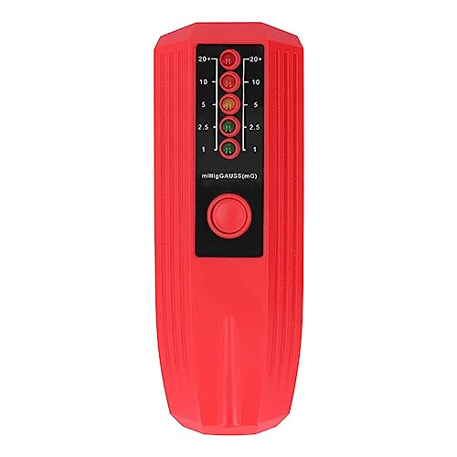 EMF -Messmesser Magnetfelddetektor elektromagnetischer Strahlungstester tragbares EMF -Detektor -ABS -Material (Red) von lvifloae