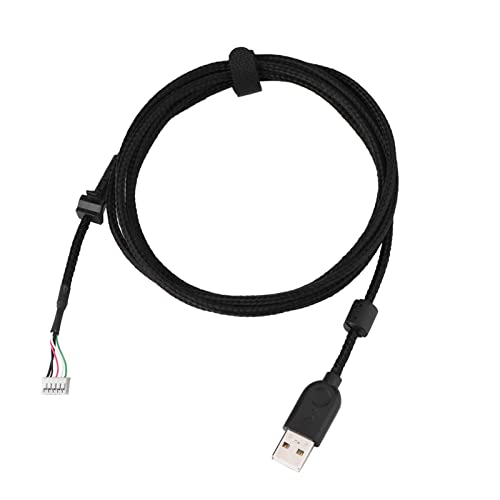 Ersatzkabel für Maus 19 Serie geflochtenes USB-Kabel Abnehmbarer Mikro-USB-Ladungskabel für Proteus Core Core Spectrum Light Fleed Gaming Maus von lvifloae