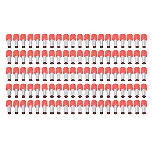 Ferrusanschlüsse Draht Ferrules Kit Kabelendanschluss Isoliertes Ferrus-Stift-Crimp-Terminals EU Style 8AWG E10-12 für elektrische und elektronische Industrie 100pcs von lvifloae
