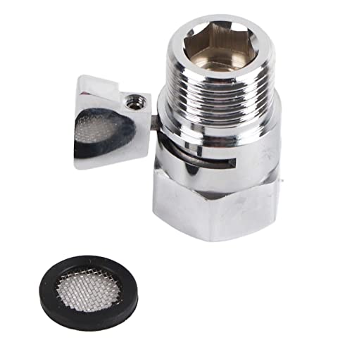 G1/2 Wasserstoppventil mit Messinggriff Dusche Diverter Ventil Waschbecken Wasserflussregelung Messingstation für Wasserhahn Duschkopfschlauch von lvifloae