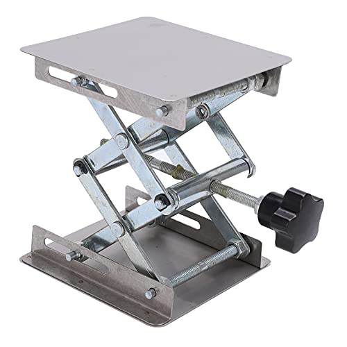 Kleine Edelstahl-Hebe plattform Manuell verstellbarer Mini-Lift-Stand tisch für RC-Car-Wartung und-Display, mit großem Höhen bereich von 44mm bis 154mm, Werkstatt helfer von lvifloae