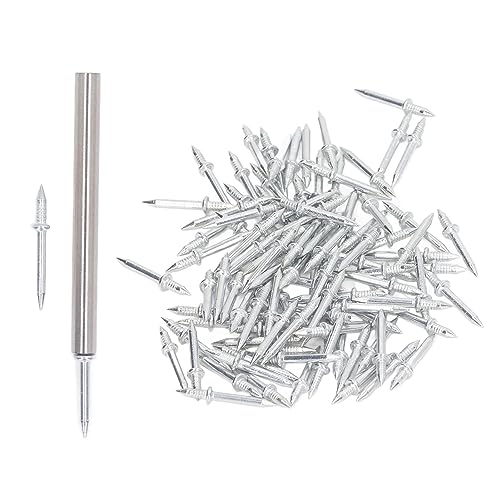LVIFLOAE 101 PCS Doppelkopf nahtlose Nägel Set Carbon Stahl verzinkte Schleuderplattennägel Nicht -Markierungs -Wandfixierungstools mit Hülsenwerkzeug für keine LVIFLOAE 101 PCS Doppelkopf nahtlose Nägel Set Carbon Stahl verzinkte Schleuderplattennägel Nicht -Markierungs -Wandfixierungstools mit Hülsenwerkzeug für keine von lvifloae
