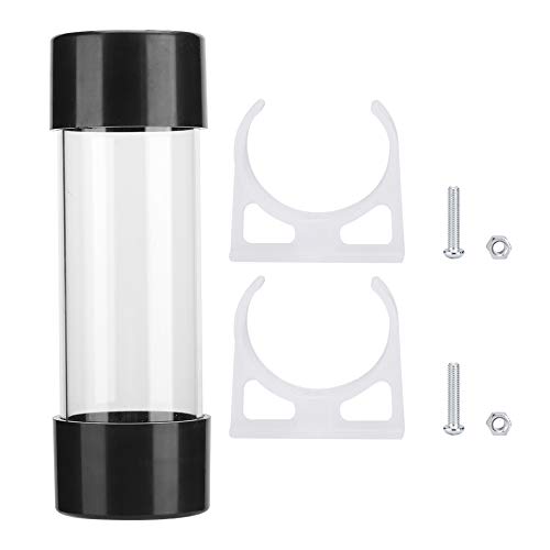 LVIFLOAE 210 ml PC -Kühlwasserblock Acrylctransparent Zylindrischer Computerwasserkühlungsblock 150 mm mit G1 / 4 -Gewinde enthält nur 2 Halbhüter) von lvifloae