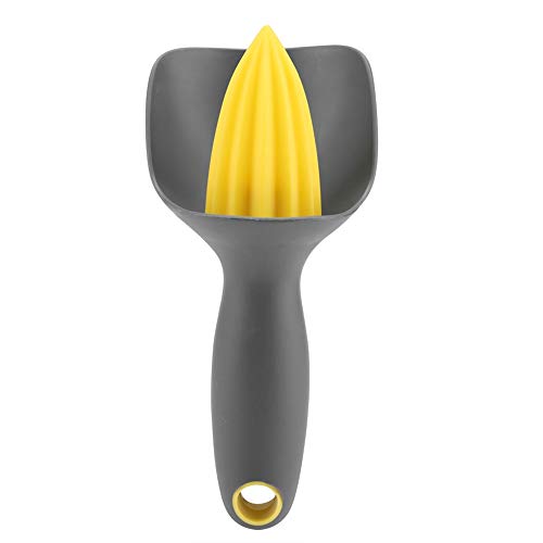 Lvifloae Handbuch Mini Zitronenquieter Ergonomische Handheld -Zitronensaft -Juicer Orange Squeezer Juicer Obst- und Gemüsepresse Werkzeuge mit Nicht -Schlupf -Griffen für (Dunkelgrau) von lvifloae
