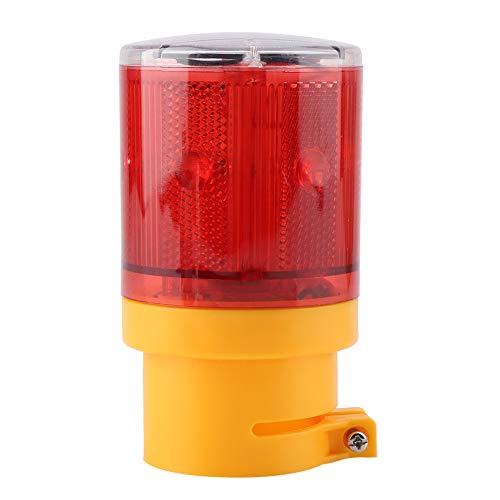 Lvifloae LED Solar Strobe Warning Light Blincing LED Warnsignal Light Solar Power Emergency Security Alarm Strobe Lampe (gelb) (Rot) von lvifloae