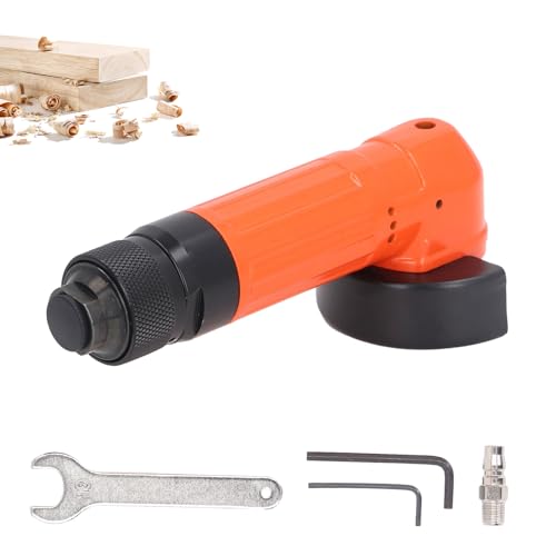 2 Zoll (50 mm) Pneumatischer Mini-Winkelschleifer, Lufttrennwerkzeug kleines Winkelschleifer-Werkzeug, 2 Zoll kabelloser Luft-Pneumatik-Polierer Schleifmaschine zum Polieren von lvifloae