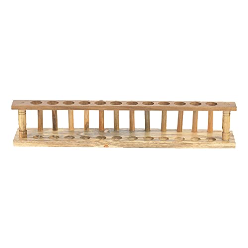 lvifloae Reagenzglasstnder aus Holz, Objekttrger Stnder Hkelnadelhalter, Gewrzregal, Reagenzglasstnder, chemisches Laborwerkzeug (Reagenzglasstnder aus Holz mit 10 Lchern) von lvifloae