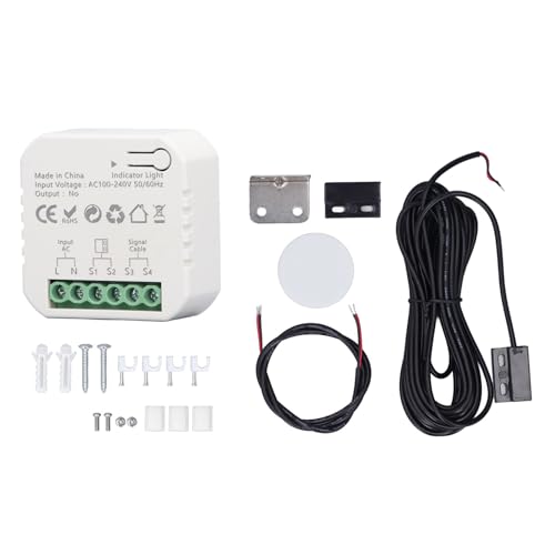 Smart Garagentoröffner -Kit WiFi Zigbee Fernbedienung Voice Control Echtzeitüberwachung für Schiebetore mit Sensorkabelzubehör von lvifloae