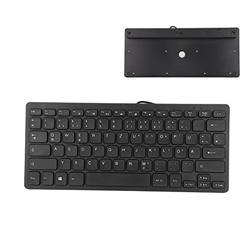 Tastatur 78 Taste Stille Ultra -Dünnkabel - -USB -Schnittstelle Desktop Computer kleine Sprache Tastatur (Deutsch) Klar und einfach zu lesen geeignet für Büro- oder Heimgebrauch (Französisch) von lvifloae