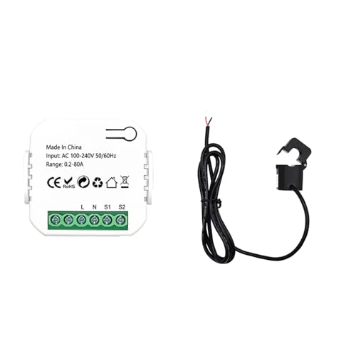 Tuya WiFi Energy Monitor 80A CLAMP METER -Stromverbrauchsmonitor mit KWH -Spannungsstromverfolgung funktioniert mit Smart Home Voice Control Echtzeit Echtzeitstatistik Tuya WiFi Energy Monitor 80A CLAMP METER -Stromverbrauchsmonitor mit KWH -Spannungsstromverfolgung funktioniert mit Smart Home Voice Control Echtzeit Echtzeitstatistik von lvifloae