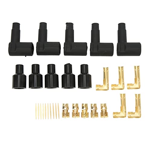 Zündkerzenspulendrahthülse schwarzer Gummi -Material Klemme Kit 46057 Socket Typ 90 Grad Verteiler und Spulenscheide und Klemmenkit geeignet für 6 10 -mm -Drähte 30pcs geeignet Zündkerzenspulendrahthülse schwarzer Gummi -Material Klemme Kit 46057 Socket Typ 90 Grad Verteiler und Spulenscheide und Klemmenkit geeignet für 6 10 -mm -Drähte 30pcs geeignet von lvifloae