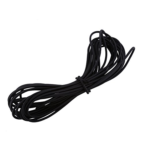 10 Meter Starkes Bungee-Seil, Dehnbare runde Schnur, elastische Kordel Bungee Cord, Stoßschnur, zur Herstellung von Bastelschmuck, Basteln, Nähen von Spanngurten (Schwarz) von lvifloae