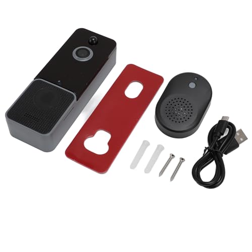 lvifloae 1080p drahtlose Video-Türklingel-Kamera mit Chime 2,4 GHz WiFi PIR Bewegungserkennungsstimmungswechsler Zwei-Wege-Nacht-Nachtsicht 4000mAh (5-8 Monate Standby) von lvifloae