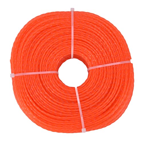 lvifloae 120 m Grasschnur Trimmer Line, 2,4 mm Twist -Typ Nylon Trimmer Line Rasenmäherzubehör für und andere meiste Gartenrasenmäher usw. Orange von lvifloae