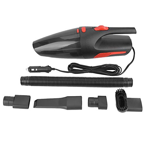 lvifloae 120W Auto -Staubsauger Kabelmesser Reiniger Handheld Vakuum Nass trockener Gebrauch 12 -V -Absaugreinigungsgerät enthalten 5 Düsenschlauch für Car Trucks Boote Schwarz (Schwarz) von lvifloae