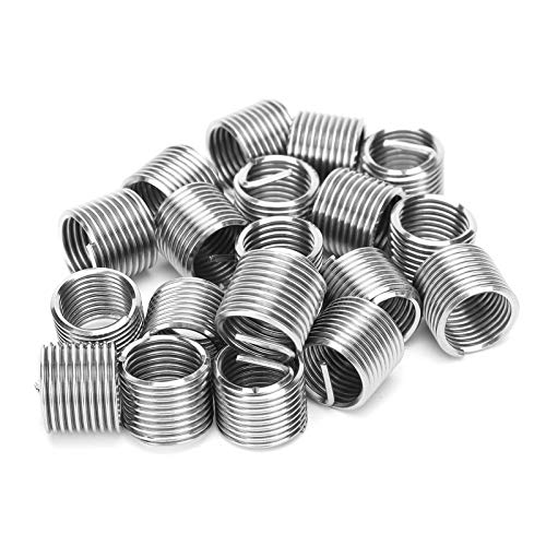 lvifloae 20pcs M12 x 1,5 Drahtgewinde Einsätze Fadenreparatur -Kit -Hülle Edelstahl -Gewinde -Gewinde -Schutzhülle 1,5D für beschädigte Gewindeweichanlage (1,5d) von lvifloae