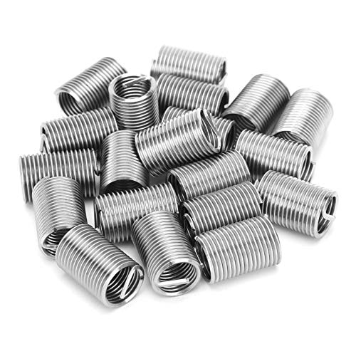lvifloae 20pcs M12 x 1,5 Drahtgewinde Einsätze Fadenreparatur -Kit -Hülle Edelstahl -Gewinde -Gewinde -Schutzhülle 1,5D für beschädigte Gewindeweichanlage (2.5d) von lvifloae