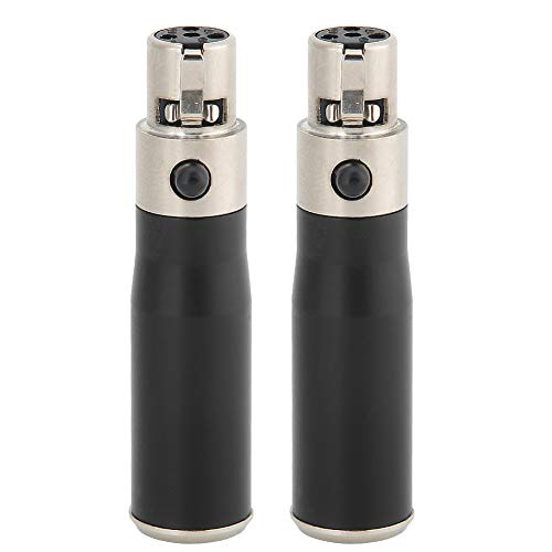 lvifloae 2pcs XLR 3Pin männlich zu XLR 4Pin Female Zinklegierungsgehäuse Langable Anti -Interferenz -Audioadapteranschluss, die mit DSLR -Kameras, professionelle Camcorder, kompatibel ist von lvifloae