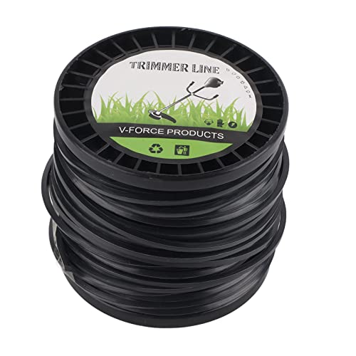 lvifloae 3,3mm String Trimmer Line hohe Schnitteffizienz niedriger Rauschen Rasenmäher Spulen schwere Sägezahn -Unkraut - -Schnur für Trimmer -Thread Rasenmäher Farm (50 m) von lvifloae