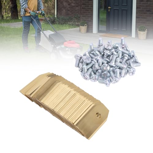 lvifloae 45 Stck goldene Sunseeker Elite AutomowerKlingen mit 1 Sunseeker Elite Messerklingensatz Packung Schraubenzubehr, ErsatzGartenmhermesser aus Edelstahl fr RoboterRasenmher von lvifloae