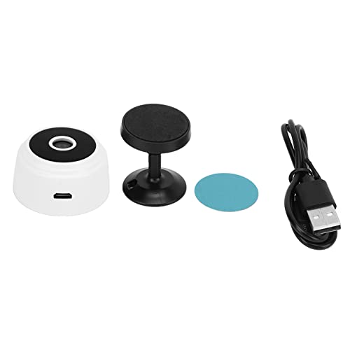 lvifloae A9 Home -Kamera mit magnetischer Rückdecke HD WiFi Indoor Outdoor -Kamera für Home Office Courtyard Haustiere kompatible iOS Android -Programm anzeigen mit integriertem Akku (Weiß) von lvifloae