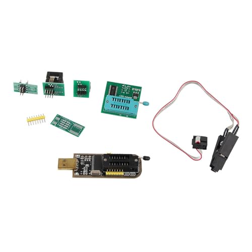 lvifloae CH341A USB -Programmierer Set mit SOP8 -Testclip, 1,8 -V -Adapter und SOP8 bis DIP8 -Konvertermodul für die Chipprogrammierung von lvifloae
