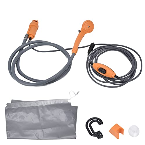 lvifloae Camping -Dusche tragbares Außenduschsystem Hochflexible Schlauchdesign Ergonomische Handheldkopf Langable Plastikkautschukmaterial Easy Installation von lvifloae