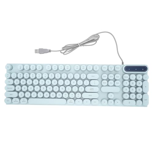 lvifloae Cyber Pink K500 Punk Mechanical Keyboard Rounded Character Translucent Keycaps Mixed Color RGB Backlighting TypeC Interface Compatible with Laptops Desktops and AIO PCs (Blue) von lvifloae