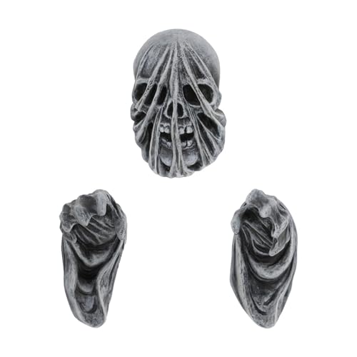 lvifloae Horrorschädel Geisterhandstatuen Wandmontierte Harz Skelett Skulptur für Halloween Party Haunted House lvifloae Horrorschädel Geisterhandstatuen Wandmontierte Harz Skelett Skulptur für Halloween Party Haunted House von lvifloae
