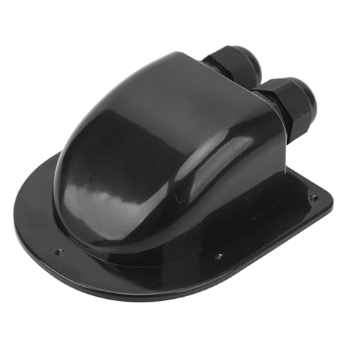 lvifloae IP68 Solarkabel -Eingangsanschlussgehäuse für alle Wettere Dual -Kabel -Eingangsgehäuse für Caravan Dächer Boot Yachten Caravans Schiffe Yachts Solar Panel Schwarz (Black) von lvifloae