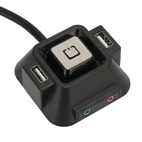 lvifloae PC -Expansionsschalter mit 3,9 -Zoll -USB -Schnittstelle und Audio -Mikrofonschnittstelle, geeignet für Heimcomputer, Internetcafés, Clubs von lvifloae