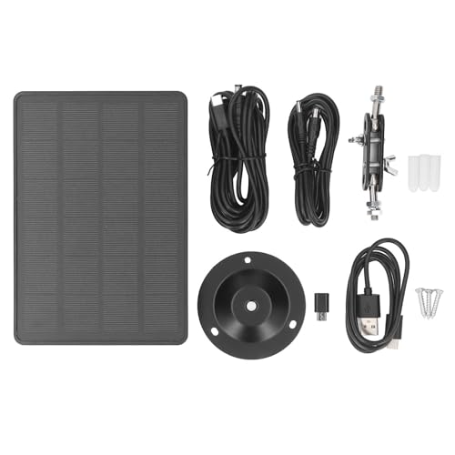 lvifloae Trail Camera Solar Panel 6V 1.6A 5V 2A 3.2W wasserdichte tragbare einstellbare Solar -Batterie -Panel -Solar -Batterie -Kit für die Überwachungskamera im Freien von lvifloae